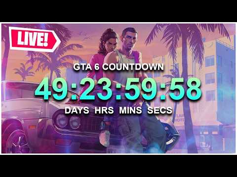 GRAND THEFT AUTO VI RELEASE COUNTDOWN LIVE! - HOW LONG UNTIL GTA 6 TRAILER 3